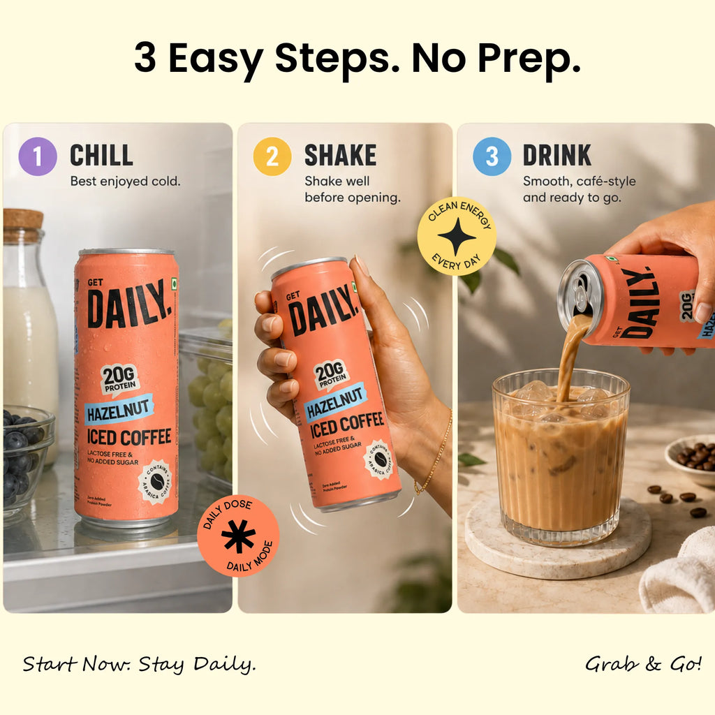 Protein Hazelnut Iced Coffee