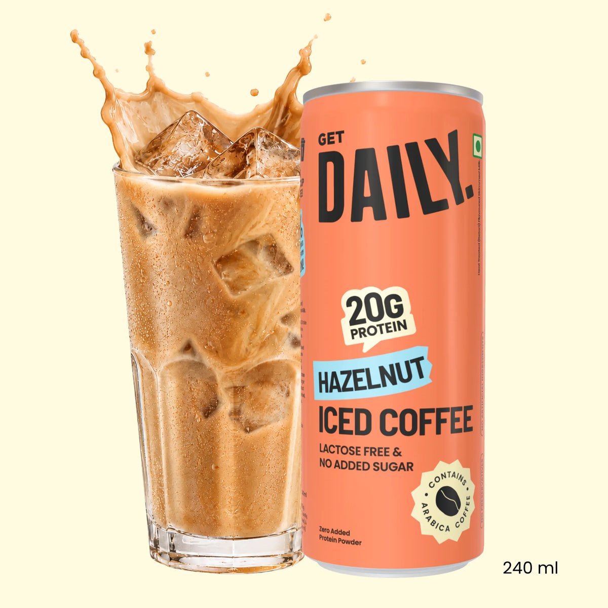 Protein Hazelnut Iced Coffee