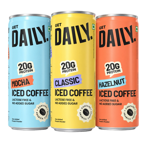 Get Daily iced coffee cans